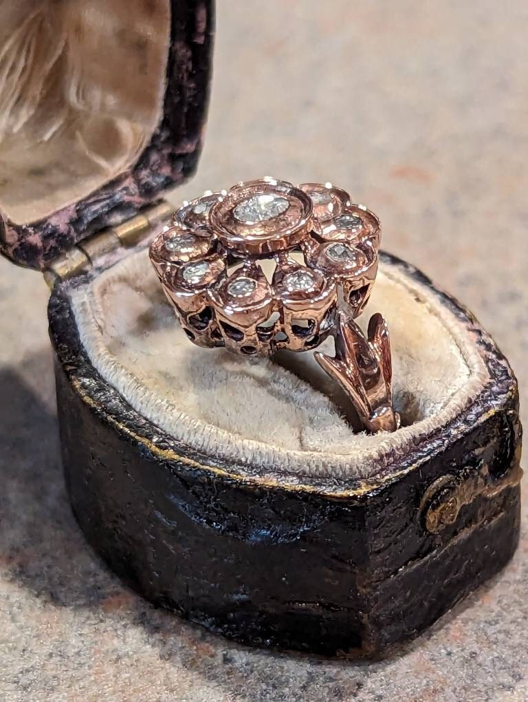 アンティークダイヤリングジョージアンローズカット✨スペシャルセール✨ ジョージアンローズカット - Etsy 日本