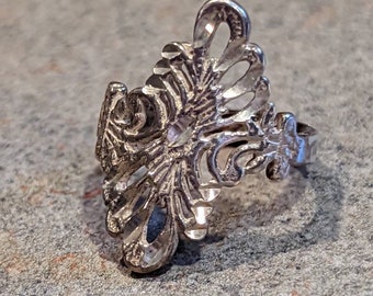 Antique Detailed Handcrafted Victorian Era Filigree Ring