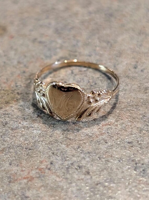 Antique Script Calligraphy Engraved Initial "M" S… - image 9