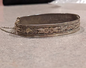 Unique Vintage Whiting & Davis Cuff Bracelet