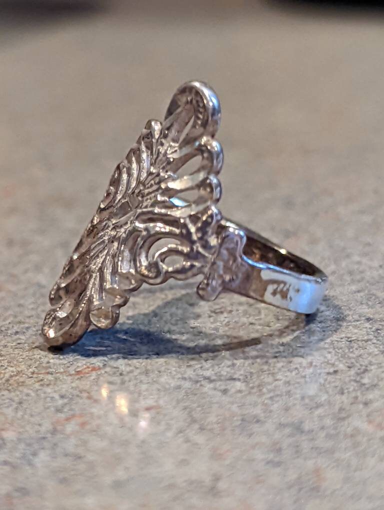 Bague De Fiançailles Victorienne En Argent 925 - Émeraude De Laboratoire - Taille Personnalisable 4 à 12