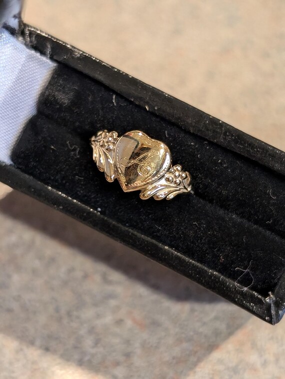 Antique Script Calligraphy Engraved Initial "A"  … - image 7