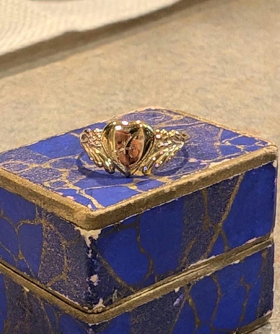 Antique Script Calligraphy Engraved Initial "A"  … - image 6