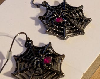 Pendientes Góticos Araña Detalles