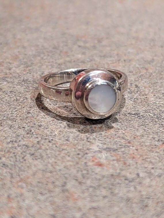 1960s Moonstone Cats Eye Bezel Statement Ring