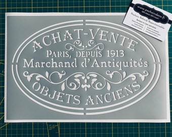 Pochoir Adhésif PVC Réutilisable 30 x 20 cm Affiche Ancienne Achat Vente Objets Anciens