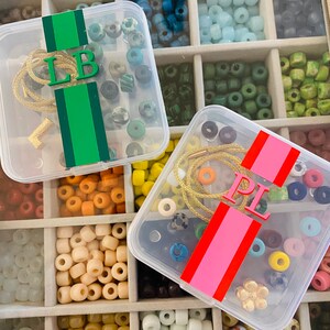 Kit de pulsera DIY con cuentas de piedras preciosas personalizadas y estuche