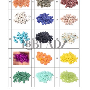 Forte Gemstone Beads, 8x6mm, Gemstone Pony Beads, Forte Jewelry Beads, Beads for Bracelet Making image 4