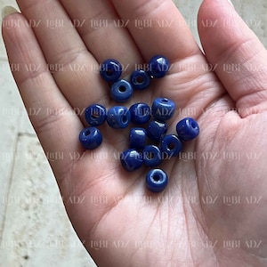 Navy Forte Gemstone Bead, No. 20, 8x6mm Wholesale