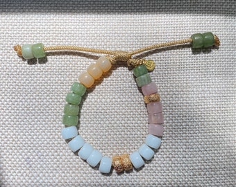 The Daintree Gemstone Beaded Bracelet with Signature Tassels Gemstone Jewelry Forte Bead Pony Bead Bracelet Gift for Her