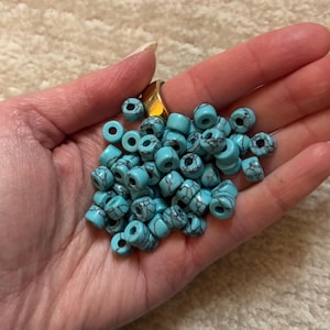 Green Turquoise Forte Gemstone Bead, No. 40, 8x6mm Wholesale
