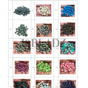 Forte Gemstone Beads, 8x6mm, Gemstone Pony Beads, Forte Jewelry Beads, Beads for Bracelet Making image 8