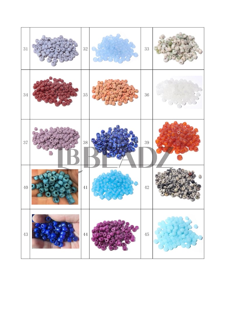 ¡Nuevos colores añadidos! Cuentas de piedras preciosas Pony Beads de 8 x 6 mm: Cuentas redondas sueltas para separar y crear joyas. imagen 6