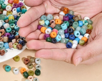 Forte Gemstone Beads, 8x6mm, Gemstone Pony Beads, Forte Jewelry Beads, Beads for Bracelet Making