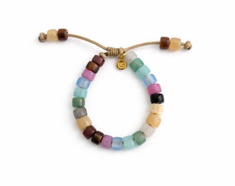 La Moss II • Gemstone Adjustable Beaded Bracelet