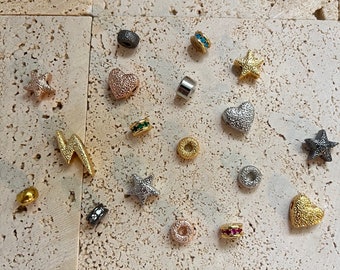 Forte Jewelry, Gold Forte Beads, Gold Plated, Gold Plated Spacer Beads, Gold Pony Beads, 3mm Hole, Jewelry Making, Beads for Jewelry Making