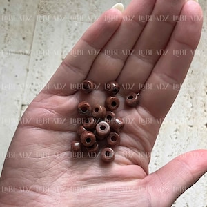 Maroon Agate Forte Gemstone Bead, No. 18, 8x6mm Wholesale