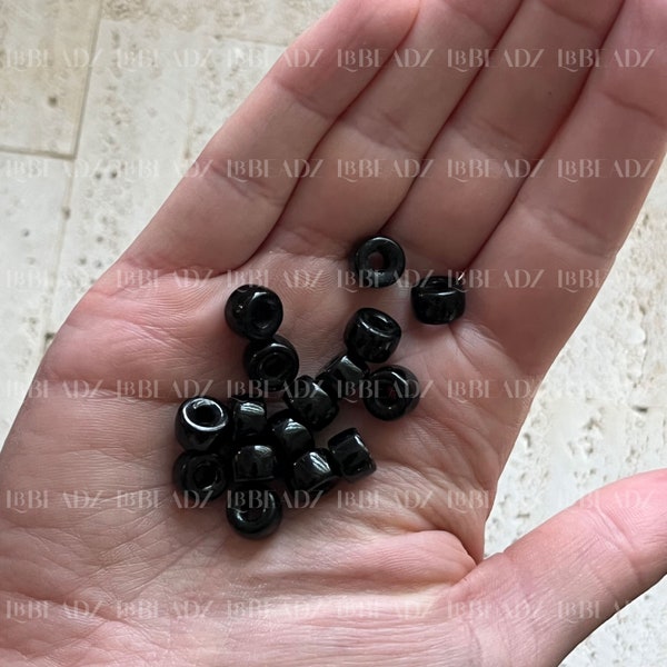 Black Obsidian Forte Gemstone Bead, No. 23, 8x6mm Wholesale