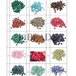 ¡Nuevos colores añadidos! Cuentas de piedras preciosas Pony Beads de 8 x 6 mm: Cuentas redondas sueltas para separar y crear joyas. imagen 4