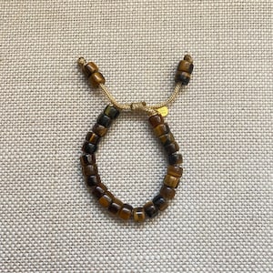 Lone Tiger, Forte Gemstone Beaded Bracelet • Adjustable