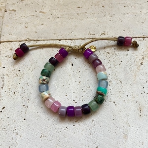 Season of the Witch, Forte Gemstone Beaded Bracelet • Adjustable