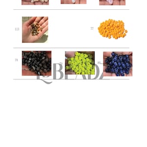 ¡Nuevos colores añadidos! Cuentas de piedras preciosas Pony Beads de 8 x 6 mm: Cuentas redondas sueltas para separar y crear joyas. imagen 10