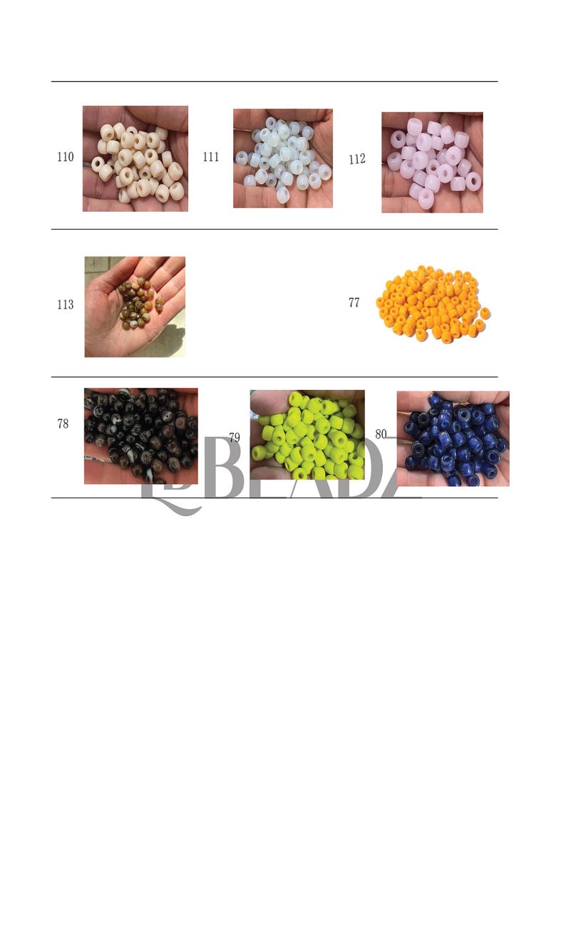 ¡Nuevos colores añadidos! Cuentas de piedras preciosas Pony Beads de 8 x 6 mm: Cuentas redondas sueltas para separar y crear joyas. imagen 10