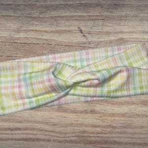 Pastel easter stripes Headband, Twisted Headband, Knotted Headband, Turban Headbands, Women's Headbands, Nurse Headbands, Mom Headbands