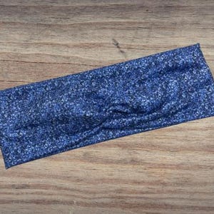 Blue glitter red white blue, 4th of July, Headband, Twisted Headband, Knotted Headband, Turban Headbands, Women's Headbands, Nurse Headbands