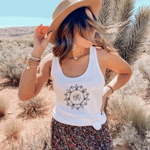 Yoga Tank Top Mit Mandala Print - Hippie Style Gesc Produktbild-Vorschau 5