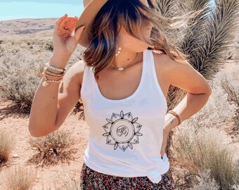 Om Mandala, tank tops for women, Funny shirt, Sassy Tank, Gym shirt, womens tank top, sarcastic tank top, yoga shirt, boho shirt