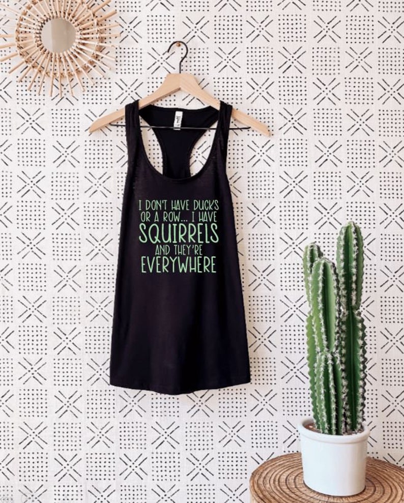 Sarcastic Funny | Sassy I don/'t have ducks or a row. Racerback Sarcasm Womens Workout Athletic Tank Top |Gym top Workout Tank