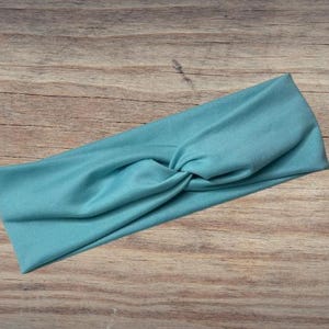 Robins egg blue Headband, Twisted Headband, Knotted Headband, Turban Headbands, Women&#39;s Headbands, Nurse Headbands, Mom Headbands