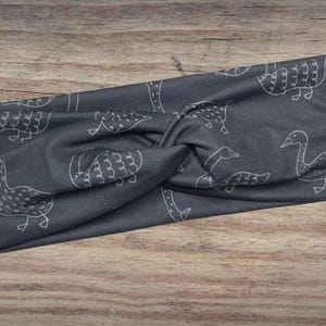 Navy silly goose Headband, Twisted Headband, Knotted Headband, Turban Headbands, Women's Headbands, Nurse Headbands, Mom Headbands
