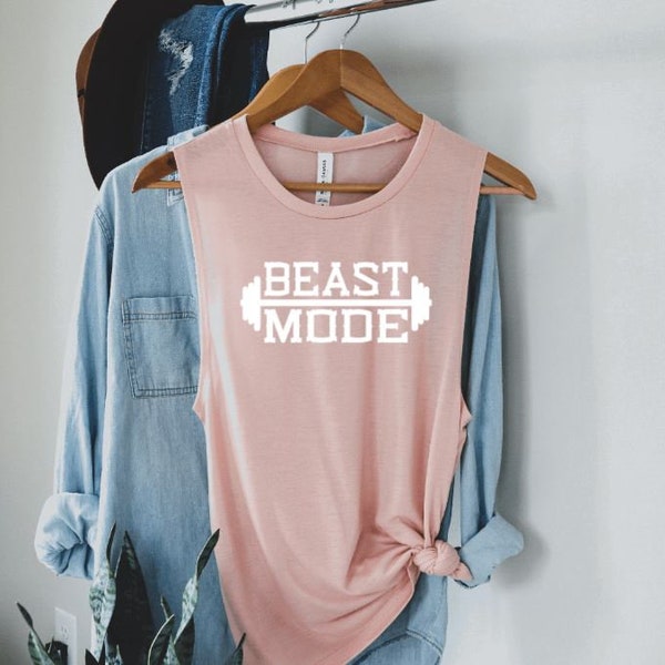 Beast mode | Sassy | Sarcasm | Muscle Tank | Funny Loose tank | Workout Tshirt | Workout Top | Workout Tank