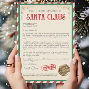 Carta de llegada de un elfo por primera vez editable Carta de visita de un elfo por primera vez Carta de un elfo nuevo Carta de bienvenida de un elfo navideño Descarga instantánea