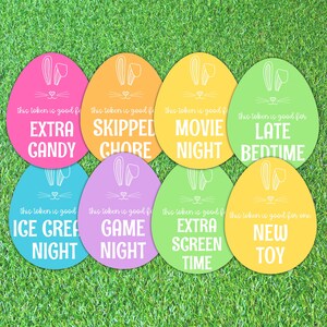 Easter Egg Tokens Printable Easter Egg Hunt Tokens Easter Tokens