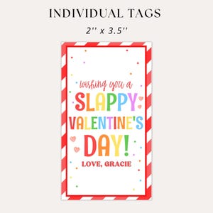 each tag is 2 inches by 3 and a half inches