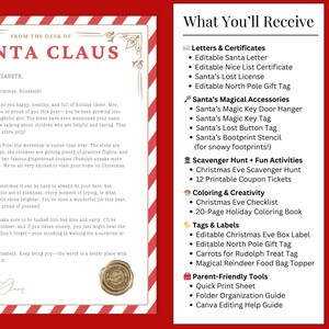 Holiday magic printables with instant download, keeping kids entertained and excited on the night before Christmas