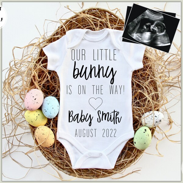 Editable Easter Pregnancy Announcement, Digital Pregnancy Announcement, Social Media Easter Baby Announcement, Digital Spring Baby Reveal