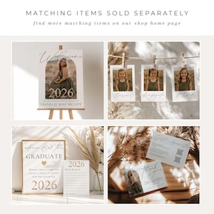 custom grad party invite and insert card template