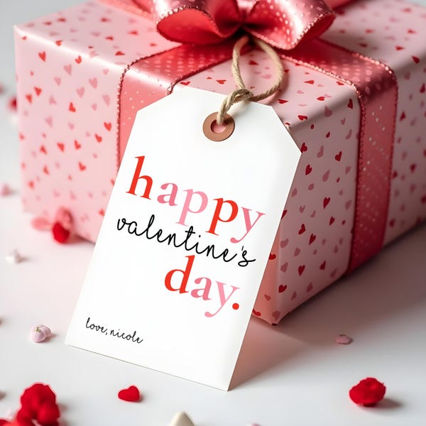 Bearbeitbares Valentinstag-Tag zum Ausdrucken, Valentinstag-Hang-Tag, Valentinstag-Hang-Tag, Valentinstag-Hang-Tag, sofortiger Download, Geschenkanhänger