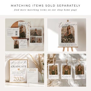 modern senior party card for 2026 graduation celebrations