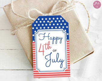 4th of July Thank You Tags, Fourth of July Printable, July 4th Instant Download, Fourth of July Gift Tags, Printable 4th of July Tags