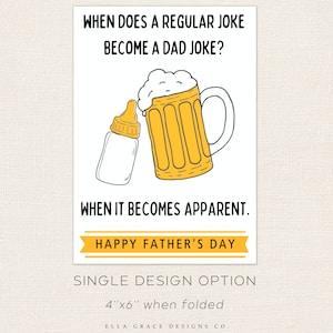 Printable Card for Husband, Funny Father's Day Card, New Father, Dad ...