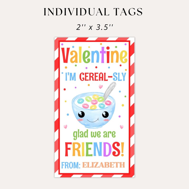 each tag is 2 inches by 3 and a half inches