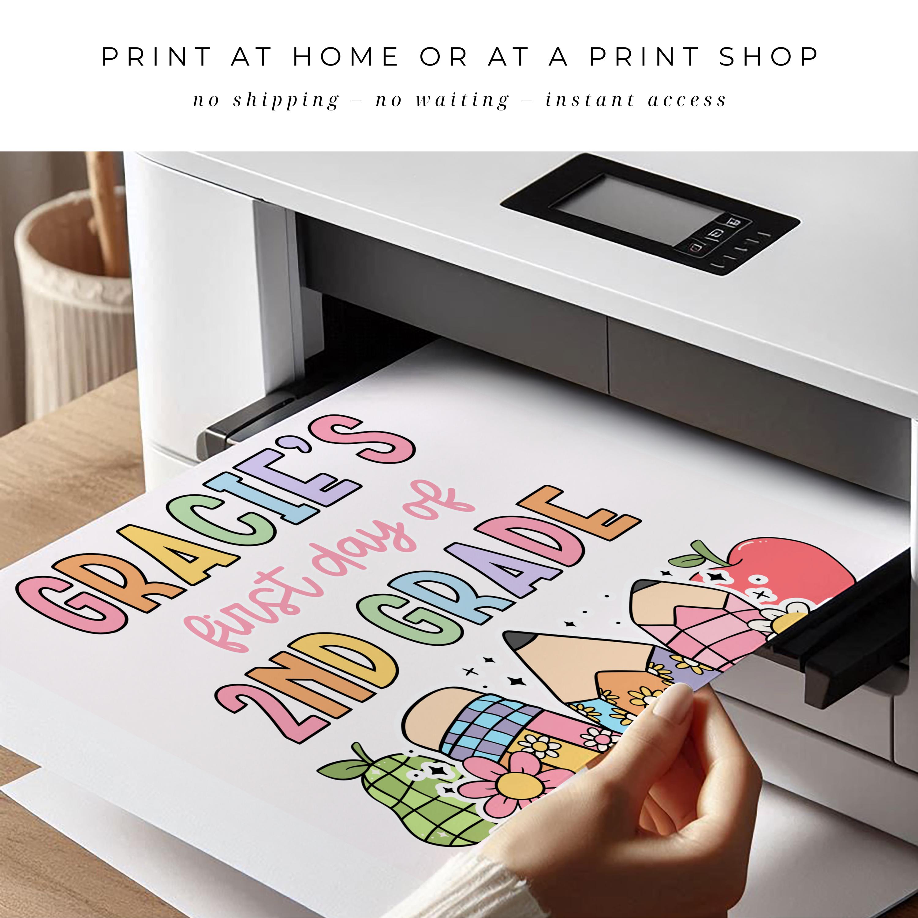 Editable First Day of 2nd Grade Sign, Printable First Day of 2nd Grade ...