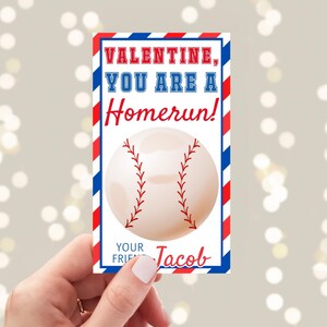 Baseball Valentines Day Card