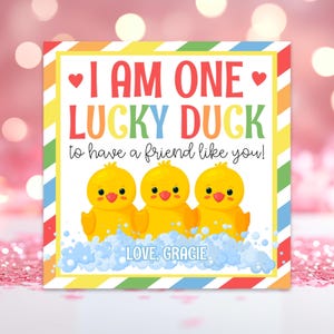 Rubber Duck Valentine Printable Duck Valentine Printable Duck