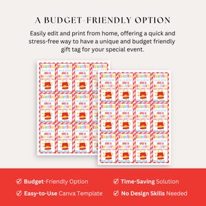 easily edit and print from home offering a quick and stress free way to have a unique and budget friendly gift tag for your special event